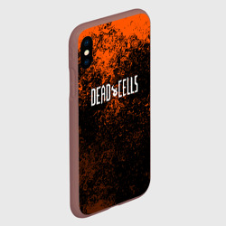 Чехол для iPhone XS Max матовый Dead Cells брызги красок текстура - фото 2