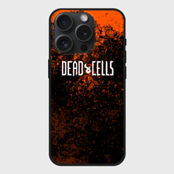 Чехол силиконовый для Apple iPhone 15 Pro матовый Dead Cells брызги красок текстура