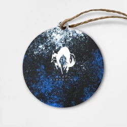 Деревянная игрушка круг Deathstranding холодные краски