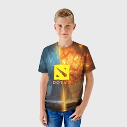 Детская футболка 3D DOTA 2 лес эльфов - фото 2