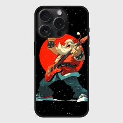 Чехол силиконовый для Apple iPhone 15 Pro Мax матовый Рокер Дед Мороз