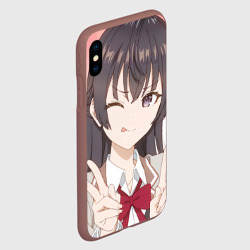 Чехол для iPhone XS Max матовый Аля иногда кокетничает со мной по русски Юки - фото 2