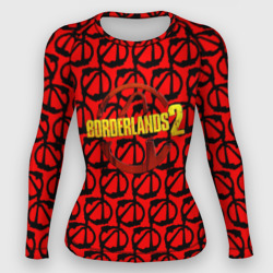 Женский рашгард 3D Borderlands logo pattern