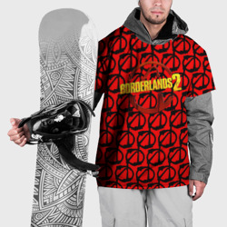 Накидка на куртку 3D Borderlands logo pattern