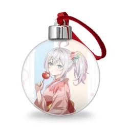 Ёлочный шар Аля иногда кокетничает со мной по русски Алиса