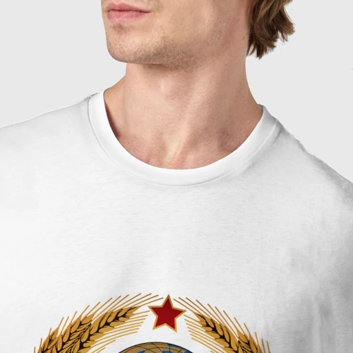 Мужская футболка хлопок с принтом Я советский человек, фото #4