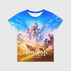Детская футболка 3D Герои Horizon zero dawn remstered