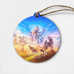 Деревянная игрушка круг Герои Horizon zero dawn remstered