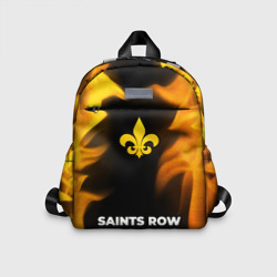 Детский рюкзак 3D Saints Row - gold gradient по-центру