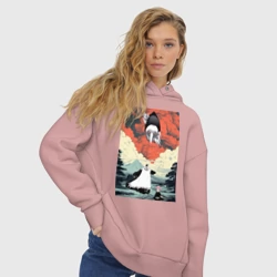 Женское худи Oversize хлопок Блич Кэмпати Дзараки - фото 2