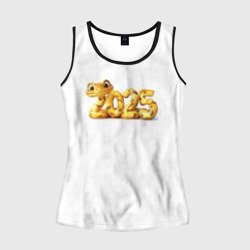 Женская майка 3D Символ 2025 Нового года: змея