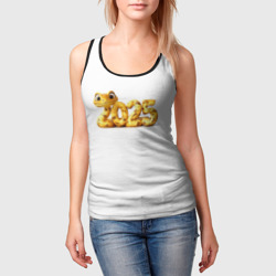 Женская майка 3D Символ 2025 Нового года: змея - фото 2