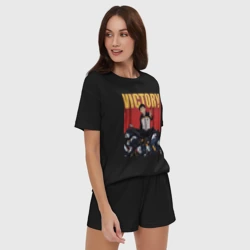 Женская пижама с шортиками хлопок Жизнь с нуля в альтернативном мире Субару Нацуки - фото 2