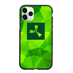 Чехол для iPhone 11 Pro Max матовый Rust green poly