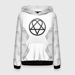 Женская толстовка 3D HIM white poly