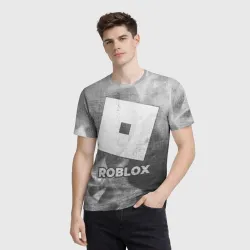 Мужская футболка 3D Roblox - grey gradient - фото 2