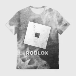 Мужская футболка 3D Roblox - grey gradient