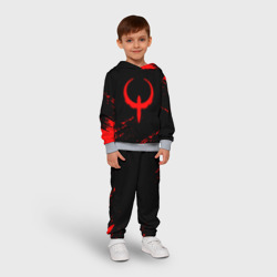 Детский костюм с толстовкой 3D Quake красные краски - фото 2