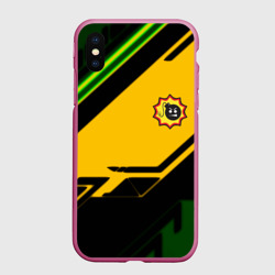 Чехол для iPhone XS Max матовый Serious Sam geometry