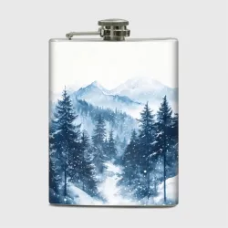 Фляга Горный зимний пейзаж