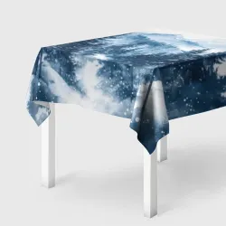 Скатерть 3D Горный зимний пейзаж