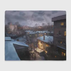 Плед 3D Зима в городских чертогах 