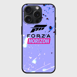 Чехол силиконовый для Apple iPhone 15 Pro матовый Forza Horizon краски текстура