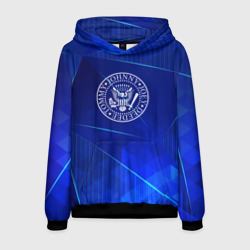 Мужская толстовка 3D Ramones blue poly