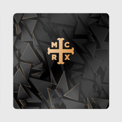 Магнит виниловый Квадрат My Chemical Romance golden poly