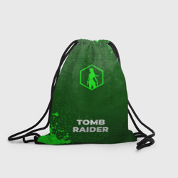 Рюкзак-мешок 3D Tomb Raider - green gradient по-центру