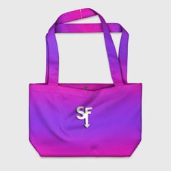 Пляжная сумка 3D Sally Face neon gradient