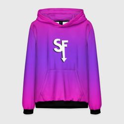 Мужская толстовка 3D Sally Face neon gradient