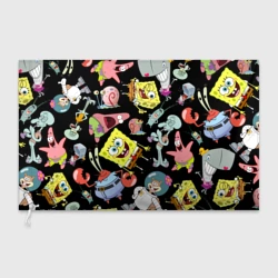 Флаг 3D Губка Боб квадратные штаны и его друзья