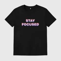Мужская футболка хлопок Stay focused