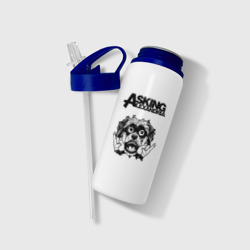 Бутылка для воды с трубочкой Asking Alexandria - rock dog - фото 2