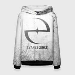 Женская толстовка 3D Evanescence - white gradient