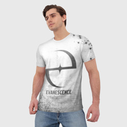 Мужская футболка 3D Evanescence - white gradient - фото 2