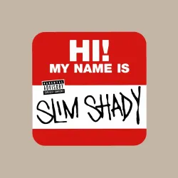 Мужской свитшот хлопок Eminem - slim shady sticker - фото 2