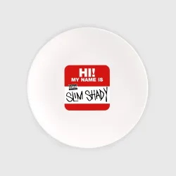 Тарелка Eminem - slim shady sticker