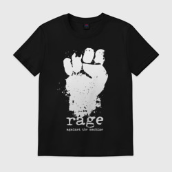 Мужская футболка хлопок RATM - white fist