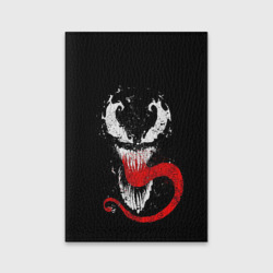 Обложка для паспорта матовая кожа Лицо Венома