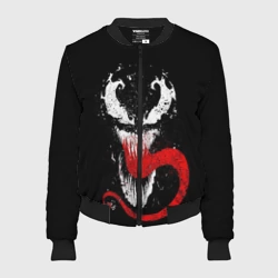 Женский бомбер 3D Лицо Венома