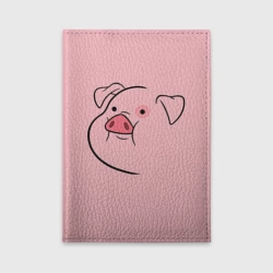 Обложка для автодокументов Свинка Пухля