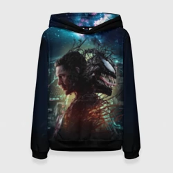 Женская толстовка 3D Веном и Эдди