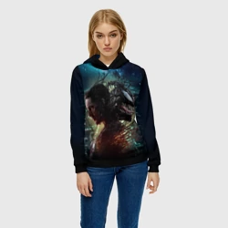 Женская толстовка 3D Веном и Эдди - фото 2