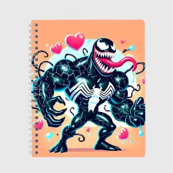Тетрадь Venom in cartoon style