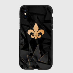 Чехол для iPhone XS Max матовый Saints Row golden poly