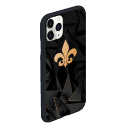 Чехол для iPhone 11 Pro Max матовый Saints Row golden poly - фото 2