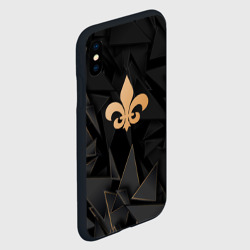 Чехол для iPhone XS Max матовый Saints Row golden poly - фото 2
