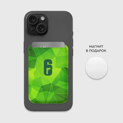 Картхолдер Magsafe магнитный Rainbow Six green poly - фото 2